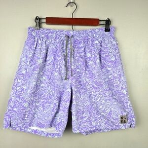 NIKE Shark Lap 6.5" Volley Swim Trunks Color‎ Atomic Violet Mens Size L Swimming